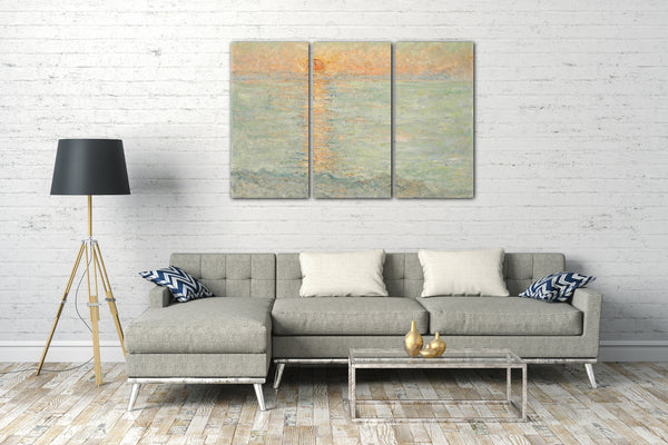 Leinwandbild Blanche Hoschedé Monet - Aufgehende Sonne