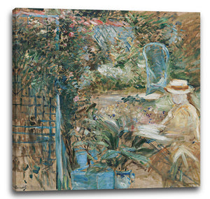Leinwandbild Berthe Morisot - Mädchen im Garten