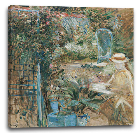 Leinwandbild Berthe Morisot - Mädchen im Garten