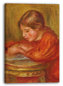 Leinwandbild Pierre Auguste Renoir - Lesung des kleinen Mädchens