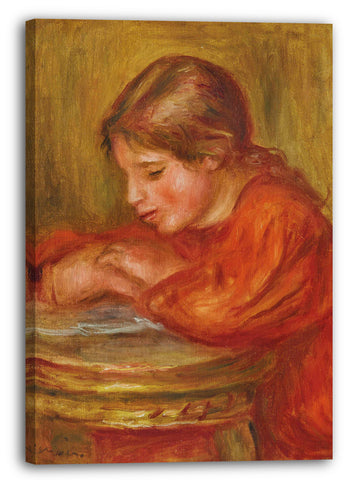 Leinwandbild Pierre Auguste Renoir - Lesung des kleinen Mädchens
