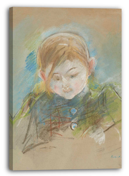 Leinwandbild Berthe Morisot - Schreibendes Mädchen (Julie Manet)