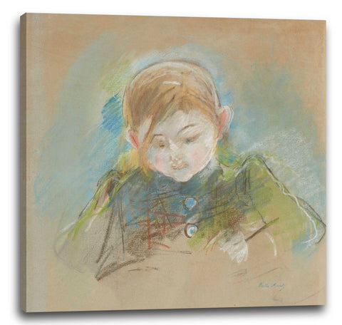 Leinwandbild Berthe Morisot - Schreibendes Mädchen (Julie Manet)