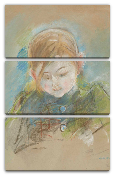 Leinwandbild Berthe Morisot - Schreibendes Mädchen (Julie Manet)