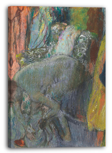 Leinwandbild Edgar Degas - Frau, die ihre Füße abwischt