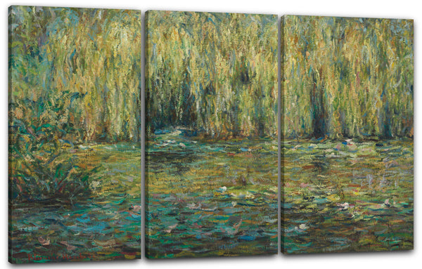 Leinwandbild Blanche Hoschedé Monet - Weiden auf dem Teich von Giverny