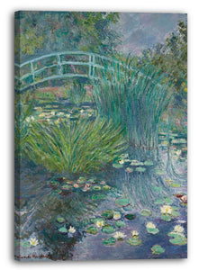Leinwandbild Blanche Hoschedé Monet - Steg am Seerosenteich (Giverny)