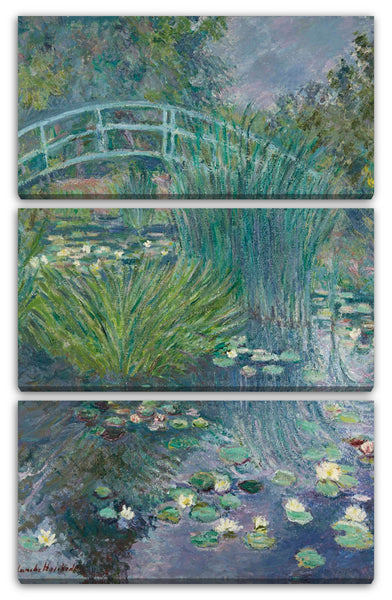 Leinwandbild Blanche Hoschedé Monet - Steg am Seerosenteich (Giverny)
