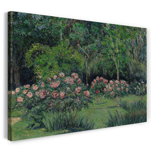 Leinwandbild Blanche Hoschedé Monet - Der Garten in Giverny