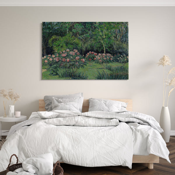Leinwandbild Blanche Hoschedé Monet - Der Garten in Giverny