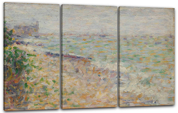 Leinwandbild Georges Seurat - Verankerung in Grandcamp