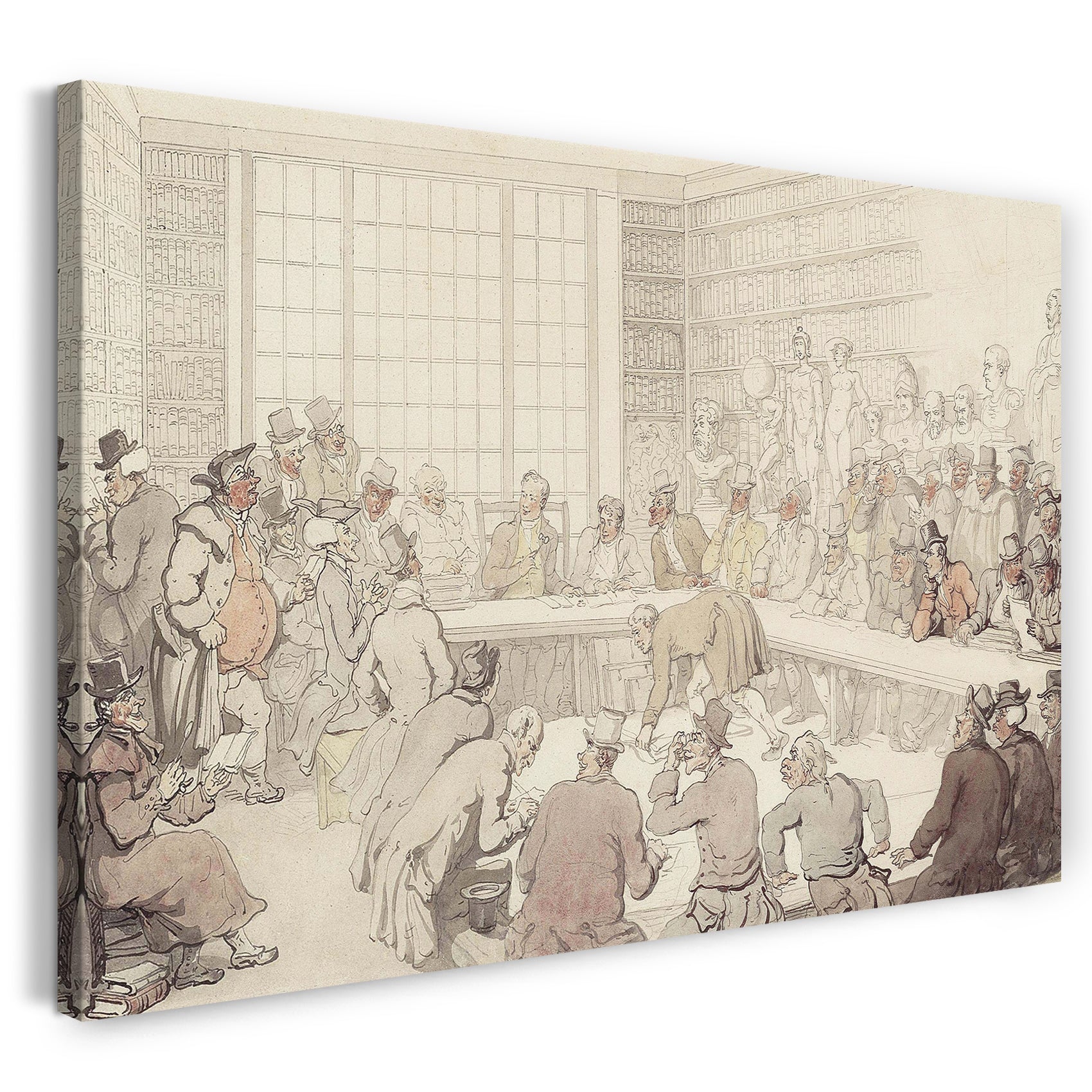 Leinwandbild Thomas Rowlandson - Dr. Syntax auf einer Auktion