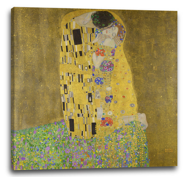 Leinwandbild Gustav Klimt - Der Kuss (1907-1908)
