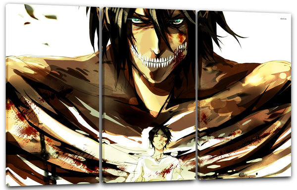 Leinwandbild Attack on Titan Eren Yeager in seinem Titan