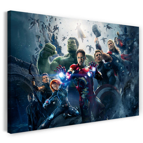 Leinwandbild Avengers Age of Ultron Kampfpose