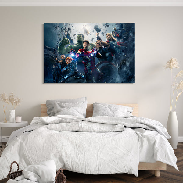 Leinwandbild Avengers Age of Ultron Kampfpose