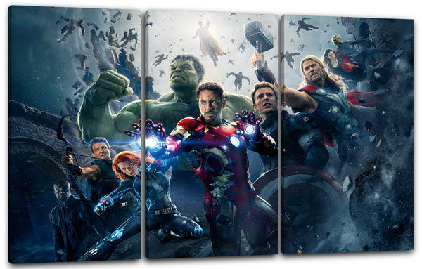 Leinwandbild Avengers Age of Ultron Kampfpose