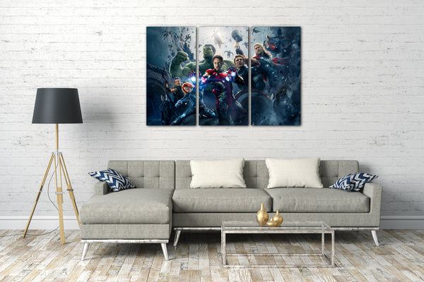 Leinwandbild Avengers Age of Ultron Kampfpose