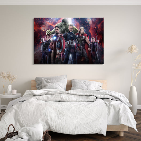 Leinwandbild Avengers Age of Ultron alle in Kampfpose