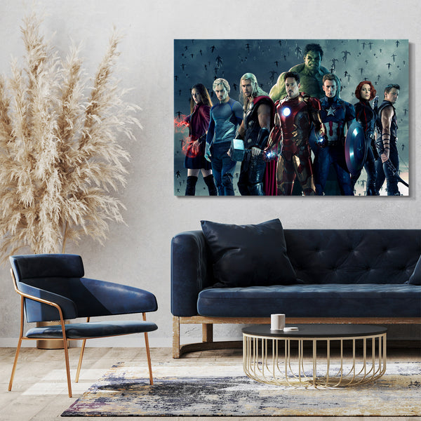 Leinwandbild Avengers Age of Ultron alle zusammen Iron Man Captain America Hulk Thor
