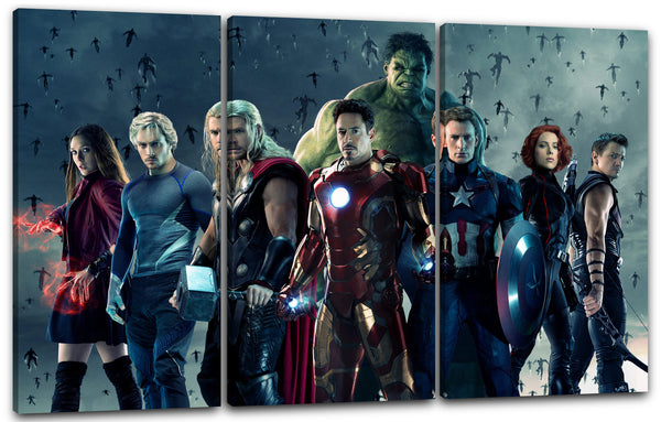 Leinwandbild Avengers Age of Ultron alle zusammen Iron Man Captain America Hulk Thor