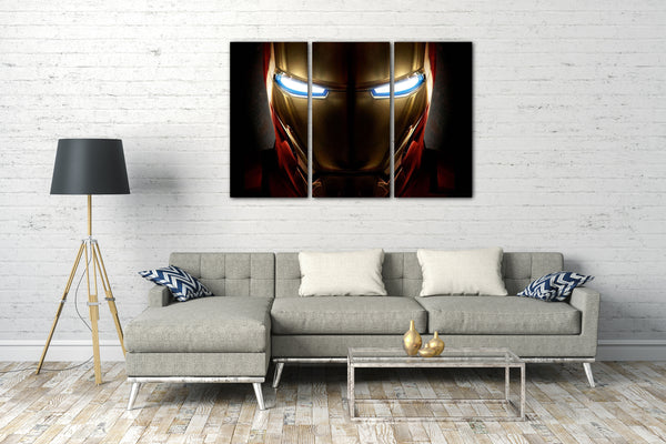 Leinwandbild Iron Man Gesicht Nahaufnahme