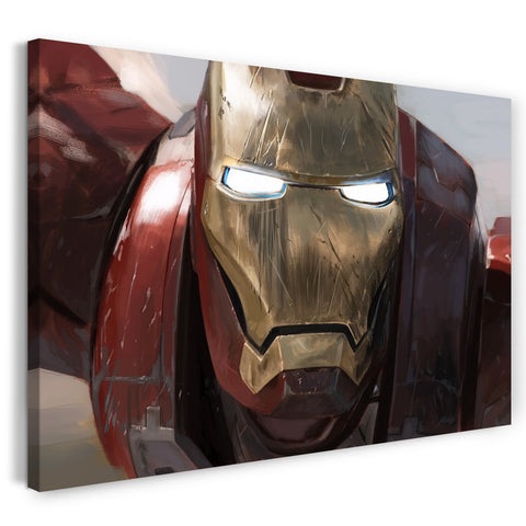 Leinwandbild Iron Man Nahaufnahme Gesicht