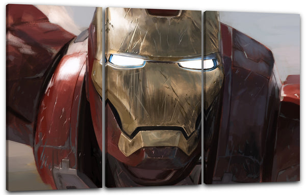 Leinwandbild Iron Man Nahaufnahme Gesicht