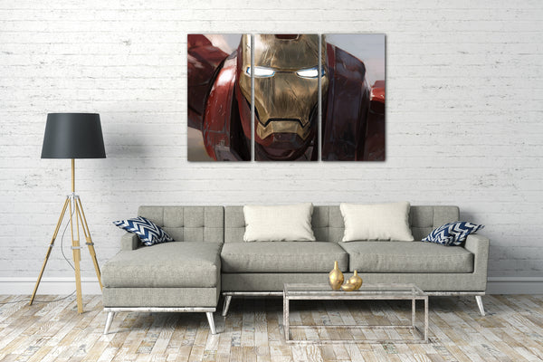 Leinwandbild Iron Man Nahaufnahme Gesicht