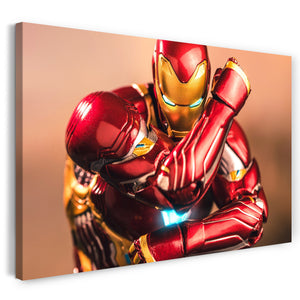 Leinwandbild Iron Man in cooler Pose Arm angewinkelt