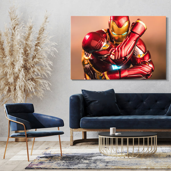 Leinwandbild Iron Man in cooler Pose Arm angewinkelt