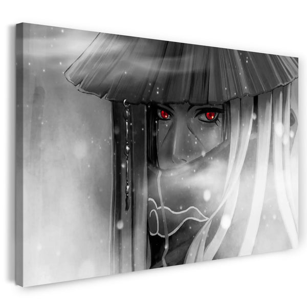 Leinwandbild naruto Itachi Uchiha Akatsuki mit Hut