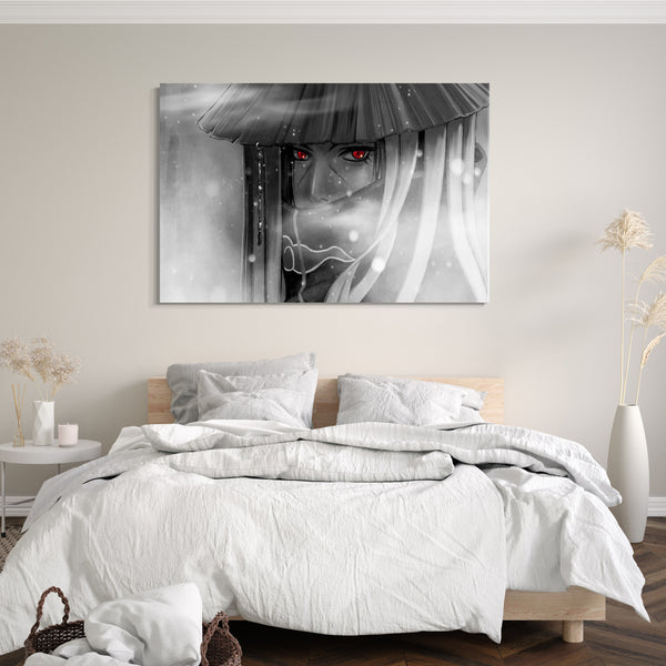 Leinwandbild naruto Itachi Uchiha Akatsuki mit Hut