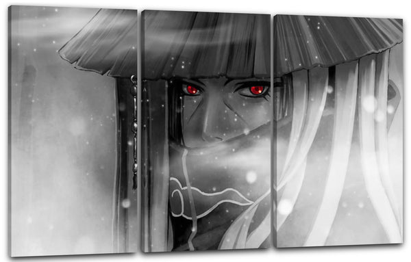 Leinwandbild naruto Itachi Uchiha Akatsuki mit Hut