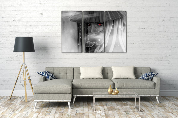 Leinwandbild naruto Itachi Uchiha Akatsuki mit Hut