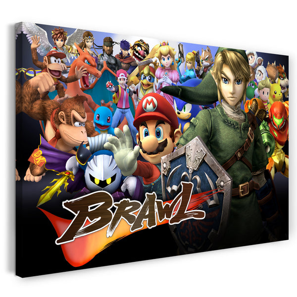 Leinwandbild Super Smash Bros Brawl