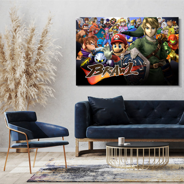Leinwandbild Super Smash Bros Brawl