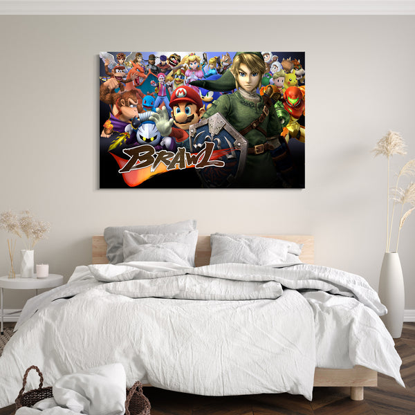 Leinwandbild Super Smash Bros Brawl