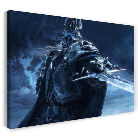 Leinwandbild World of Warcraft Lich King mit Schwert