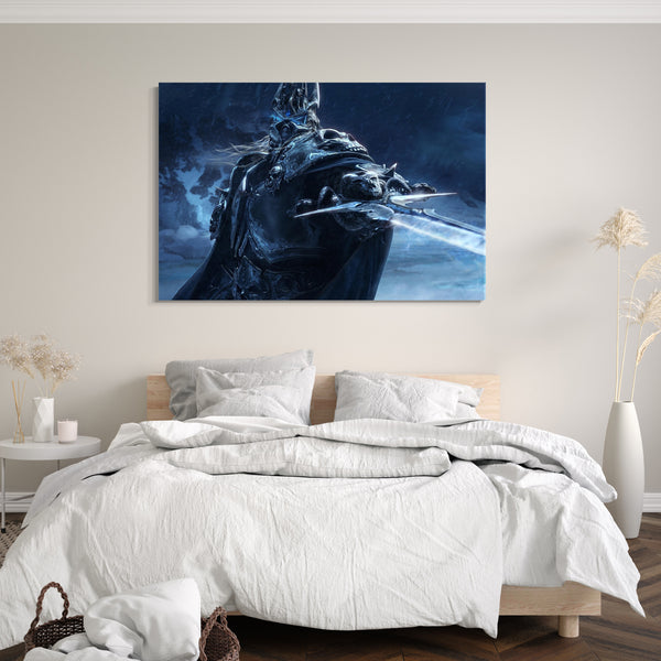 Leinwandbild World of Warcraft Lich King mit Schwert