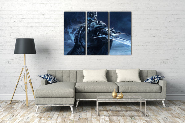 Leinwandbild World of Warcraft Lich King mit Schwert