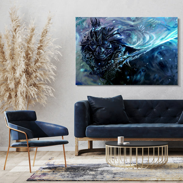 Leinwandbild World of Warcraft mit großem Schwert