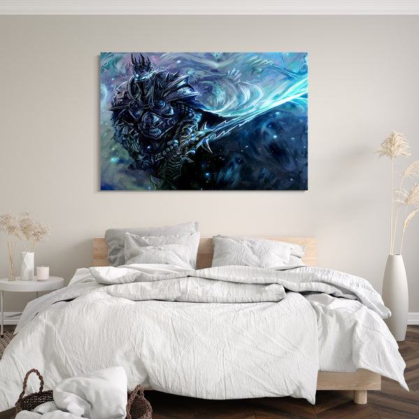 Leinwandbild World of Warcraft mit großem Schwert