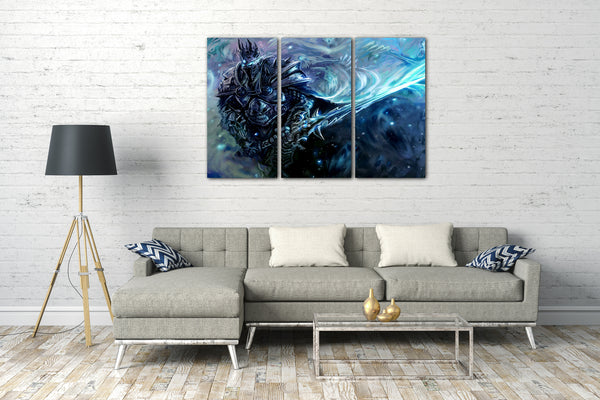 Leinwandbild World of Warcraft mit großem Schwert