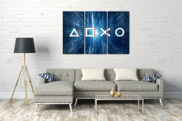 Leinwandbild Gamer und Konsolen-Fans (Glitch)