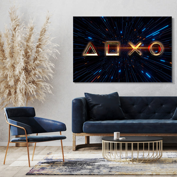 Leinwandbild Gamer und Konsolen-Fans (Lazer Mazer)