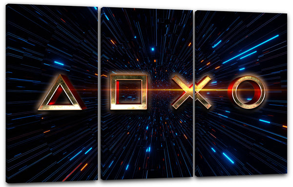 Leinwandbild Gamer und Konsolen-Fans (Lazer Mazer)