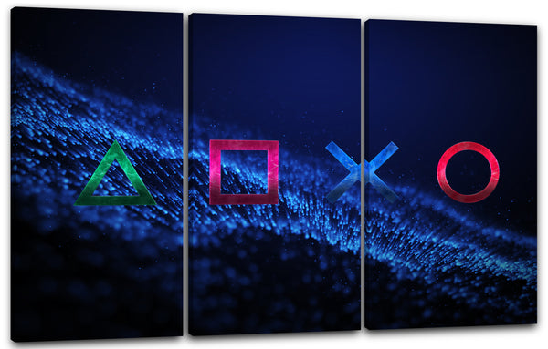 Leinwandbild Gamer und Konsolen-Fans (Lost in Blue)