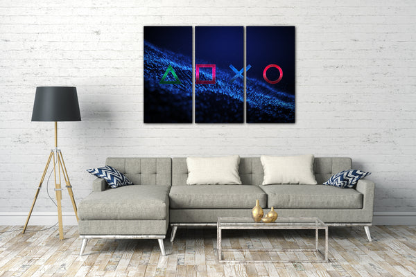 Leinwandbild Gamer und Konsolen-Fans (Lost in Blue)