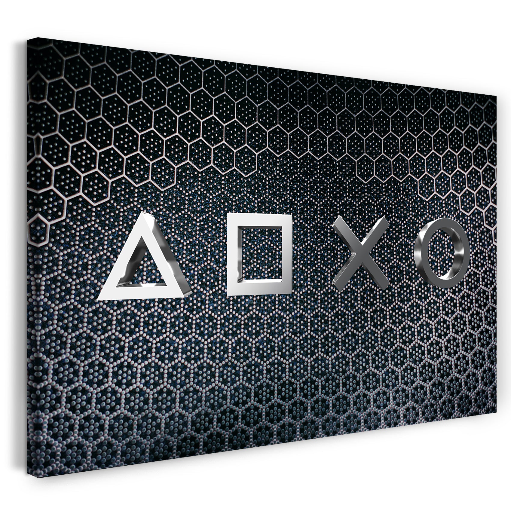 Leinwandbild Gamer und Konsolen-Fans (Silver)